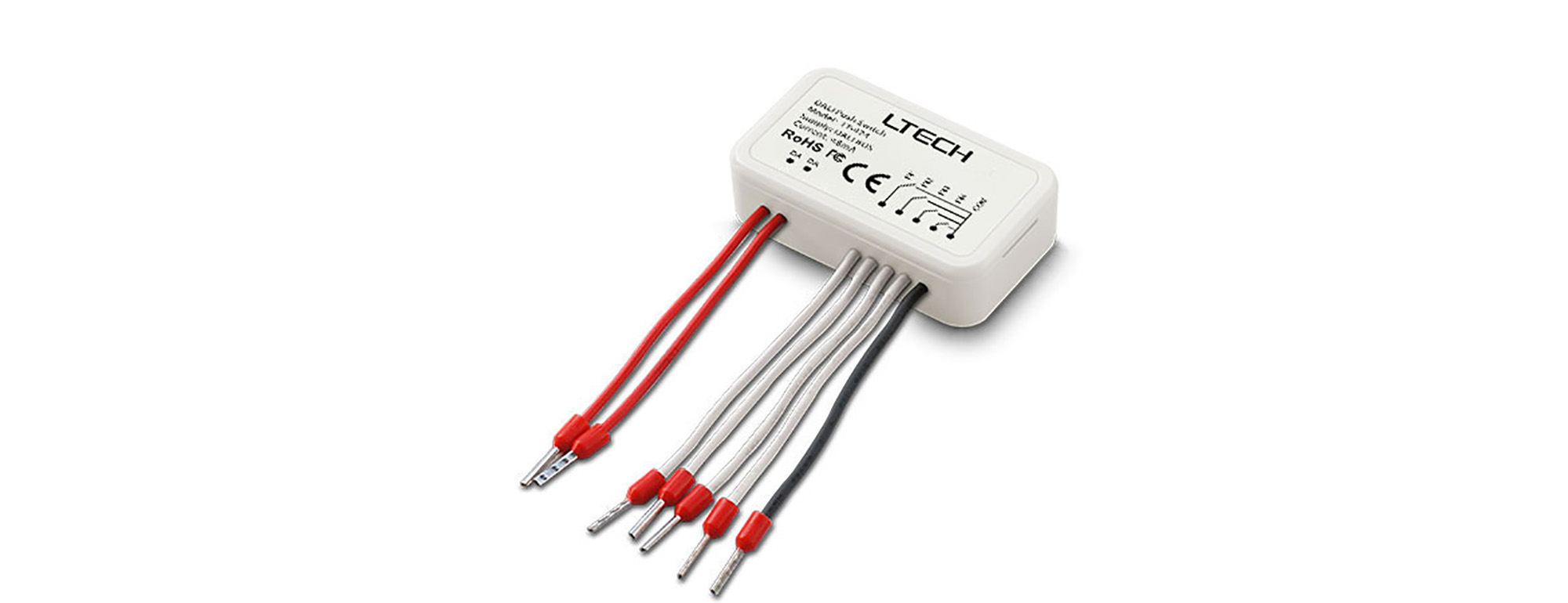 424  Ltech Smart Home 6 in 1 mode DALI push switch. Compact size ;DALI Bus power supply; Safe and Reliable; High working temp. Safe and reliable; IP20.